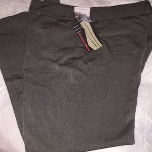 Sag Harbor dress pants size 12 stretch gray:brown